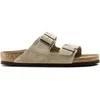 Image de Sandales cuir Birkenstock Arizona Suede Beige 40 Étroit 51463