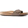 Image de Sandales Birkenstock Madrid Birko-Flor Birkibuc Marron 38 Étroit 40093