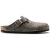 Image de Sabots Birkenstock Boston Wool Marron 36 Étroit 160583
