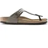 Image de Sandales Birkenstock Gizeh Birko-Flor Birkibuc Gris 39 43391