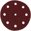 Image de Disque abrasifs stickfix - papier rubin spécial bois 80 8 trous + 1 disque abrasif stickfix ø125/8 gr80 ru2 1 blister(s) de 10 pièce(s) 125 mm 10 - fe