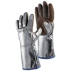 Image de Gants de protection thermique jutec 1 paire(s) gants protection thermique 5 doigts tunivers. nature/argent - jutec