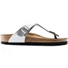 Image de Tongs femme Birkenstock Gizeh Birko-Flor Argenté 39 43851