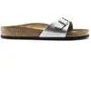 Image de Mules femme Birkenstock Madrid Birko-Flor Argenté 38 40411