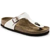 Image de Tongs femme Birkenstock Gizeh Birko-Flor Blanc 36 Étroit 943873