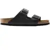 Image de Sandales Birkenstock Arizona Waxy Leather Noir 40 Étroit 552113