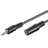 Image de Rallonge audio Jack 3.5 mm stéréo mâle/femelle (2 mètres)