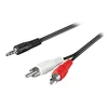 Image de Câble audio Jack 3.5 mm / 2x RCA mâles - 10 m