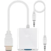 Image de Goobay adaptateur HDMI mâle / VGA femelle + Jack 3.5 mm (Blanc)
