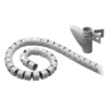 Image de Gaine de rangement haute qualité pour câbles - diamètre 20 mm max. - longueur 2.5 m (coloris gris)