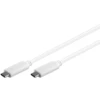 Image de Câble USB 3.1 Type C (Mâle/Mâle) Blanc - 0.5 m