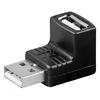 Image de Adaptateur USB 2.0 type A mâle / type A femelle (coudé 90°)