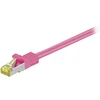 Image de Cordon RJ45 catégorie 7 S/FTP 0.25 m (Rose)