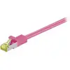 Image de Cordon RJ45 catégorie 7 S/FTP 30 m (Rose)