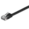 Image de Câble RJ45 plat catégorie 6 U/UTP 0.5 m (Noir)