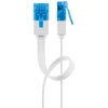 Image de Goobay Câble RJ45 Plat Cat 6a U/UTP 0.5 m (Blanc)