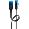 Image de Goobay Câble RJ45 Plat Cat 6a U/UTP 1 m (Noir)