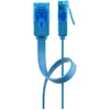 Image de Goobay Câble RJ45 Plat Cat 6a U/UTP 2 m (Bleu)