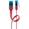 Image de Goobay Câble RJ45 Plat Cat 6a U/UTP 2 m (Rouge)