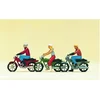 Image de Modélisme HO : Figurines : Motocyclistes Preiser-PR10126