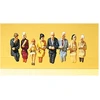 Image de Modélisme HO : Figurines - Passagers assis pour voiture restaurant Preiser-PR10299