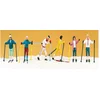 Image de Modélisme HO : Figurines - Skieurs de ski de fond Preiser-PR10312