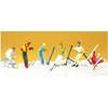 Image de Modélisme HO : Figurines : Skieurs - Ski alpin Preiser-PR10313