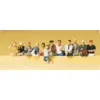 Image de Modélisme HO - Figurines : Passagers assis pour bus ou train Preiser-PR10386