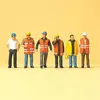 Image de Modélisme HO Figurines : Ouvriers Gilet Signalisation Preiser-PR10420