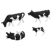 Image de Modélisme HO Figurines : Vaches noires et blanches (30 figurines) Preiser-PR14408