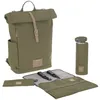 Image de Sac à dos à langer en polyester recyclé Green label Rolltop olive