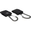 Image de Attaches poussette pour sac à langer avec mousqueton Casual noir