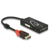 Image de Delock Adaptateur DisplayPort passif vers VGA/HDMI/DVI compatible 4K