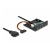 Image de DeLock Hub USB 3.0 (4 ports) en façade dans baie 3.5''