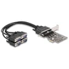 Image de DeLock Carte Contrôleur PCI-Express vers 4 ports RS-232 D-Sub