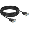 Image de DeLock Câble null modem série DB9 RS232 - F/F - 10 m - Noir