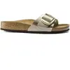 Image de Sandales femme Birkenstock Madrid Big Buckle Birko-Flor Gris 39 Étroit 1016237