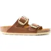 Image de Sandales femme Birkenstock Arizona Big Buckle Natural Leather Oiled Marron 37 1011072