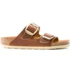 Image de Sandales femme Birkenstock Arizona Big Buckle Natural Leather Oiled Rouge 38 Étroit 1011073