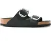 Image de Mules femme Birkenstock Arizona Big Buckle Natural Leather Oiled Noir 38 Étroit 1011075