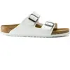 Image de Sandales Birkenstock Arizona Birko-Flor Blanc 40 Étroit 552683