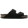 Image de Sandales Birkenstock Arizona Suede Leather Noir 39 Étroit 752663