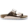 Image de Sandales cuir naturel femme Birkenstock Arizona Multicolore 35 Étroit 952093