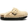 Image de Sabots femme Papillio Boston Big Buckle Platform Fur Blanc 42 Étroit 1017677