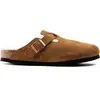 Image de Sabots cuir suède Birkenstock Boston Marron 37 1001140