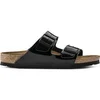 Image de Sandales Birkenstock Arizona Birko-Flor Patent Noir 38 Étroit 1005292