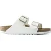 Image de Sandales Birkenstock Arizona Birko-Flor Patent Blanc 36 1005293
