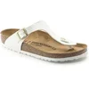 Image de Sandales femme Birkenstock Gizeh BS Birko-Flor Patent Blanc 39 1005299