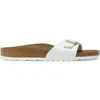 Image de Sandales femme Birkenstock Madrid Birko-Flor Patent Blanc 36 Étroit 1005310