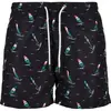 Image de Short de bain Urban Classics pattern (Grandes tailles) Noir 3XL TB2679-00490_U